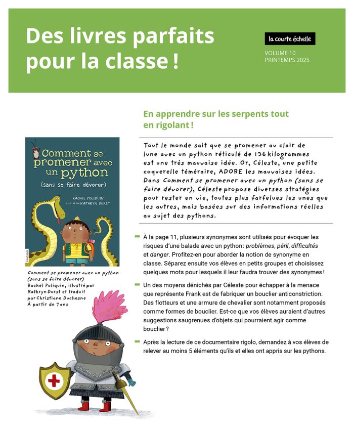 Des livres parfaits pour la classe volume 10